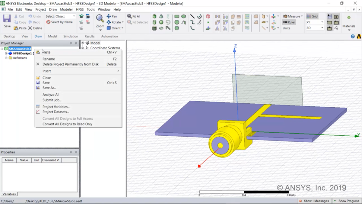 ANSYS HFSS 操作界面 05