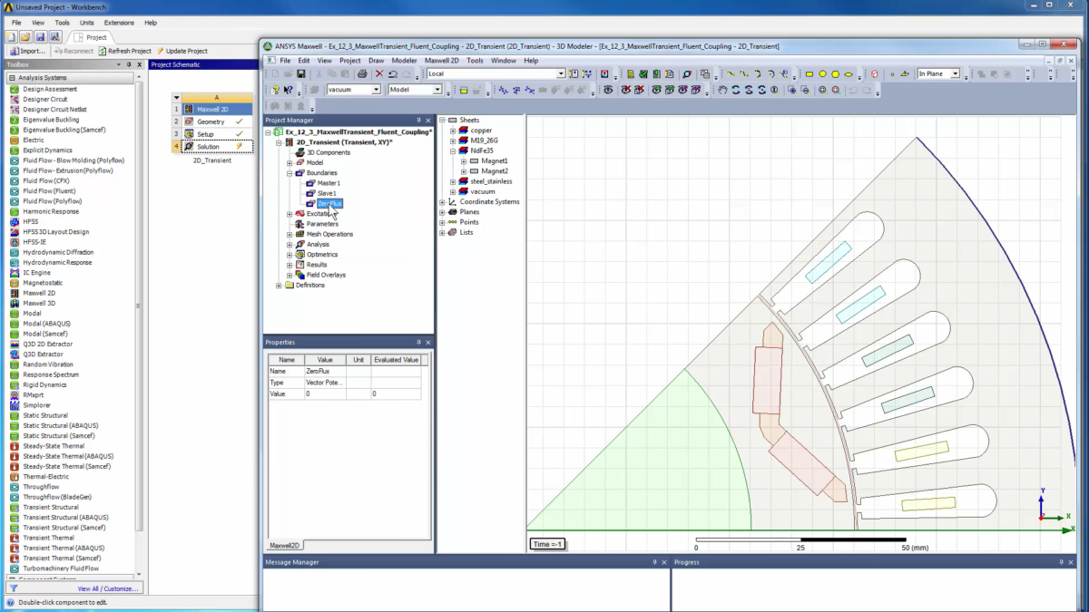 ANSYS Maxwell 操作界面 01