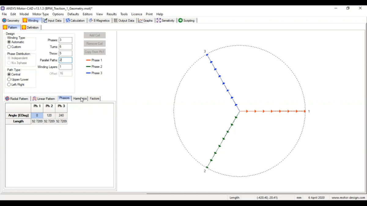 Ansys Motor-CAD 操作界面 01