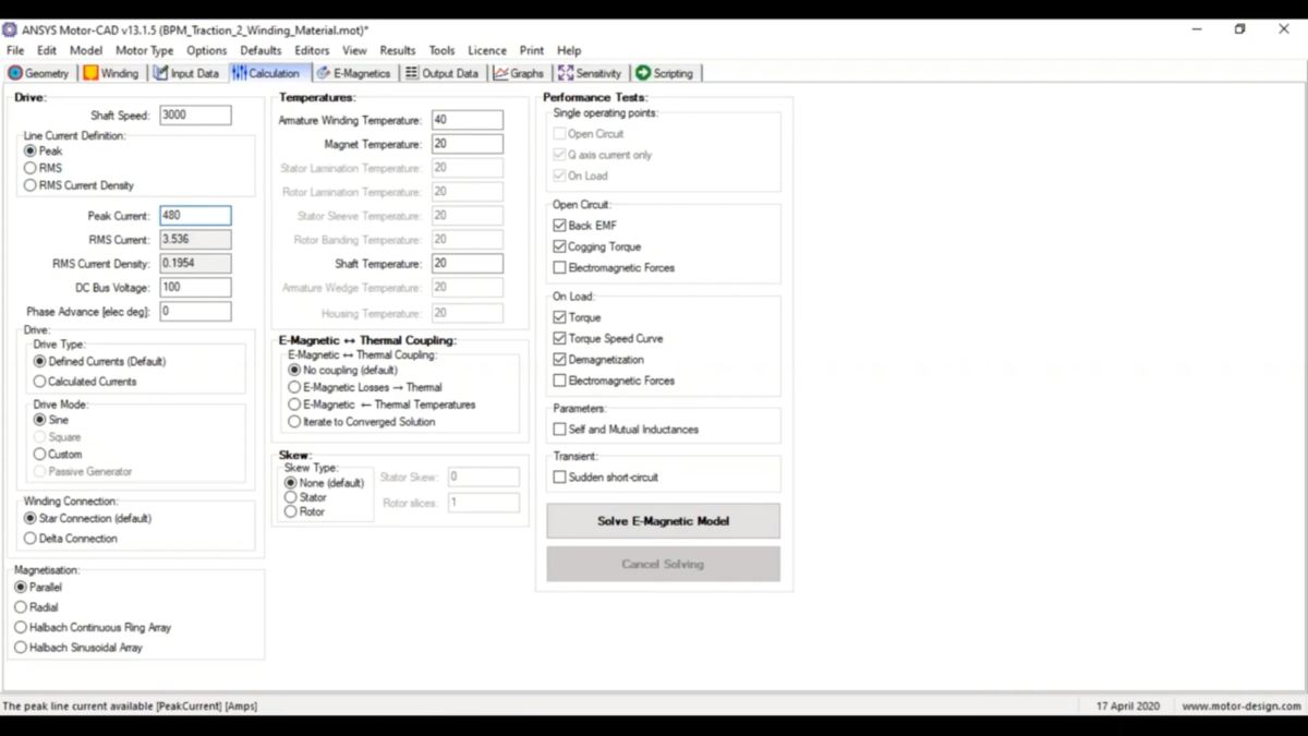 Ansys Motor-CAD 操作界面 06