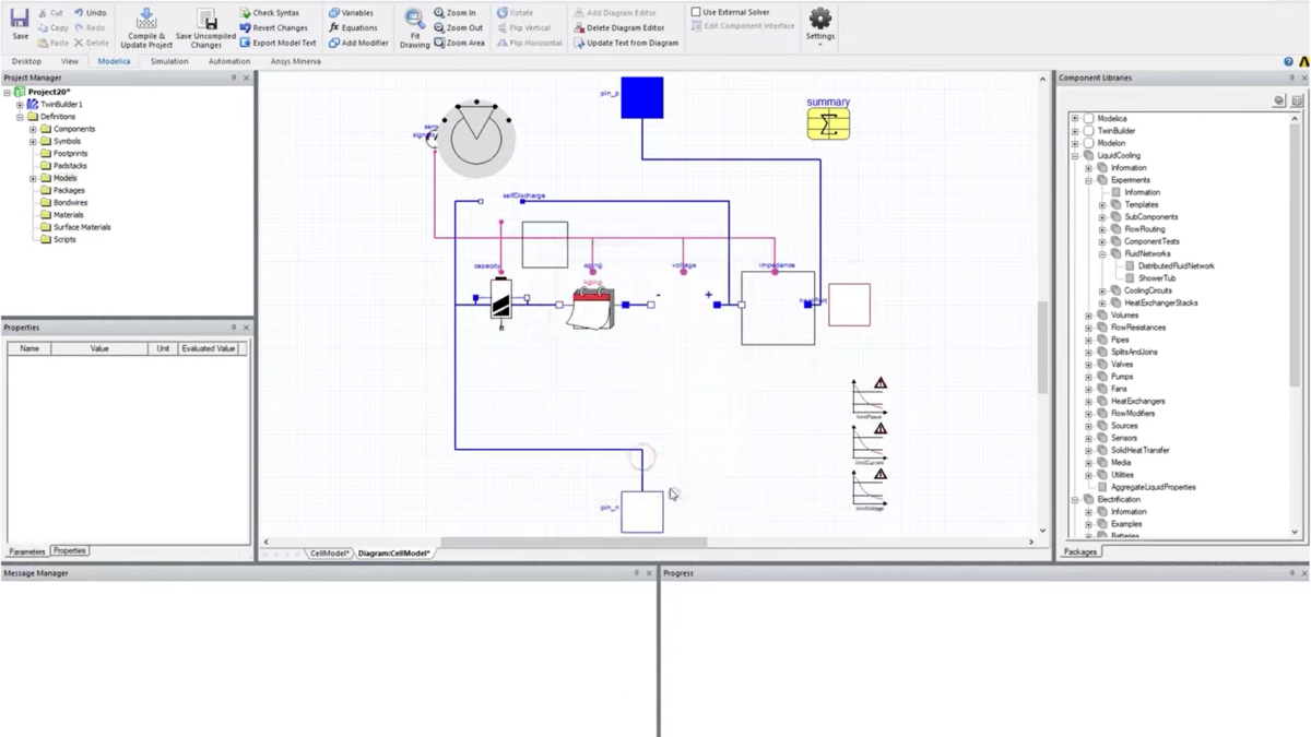 Ansys Twin Builder 操作界面 02