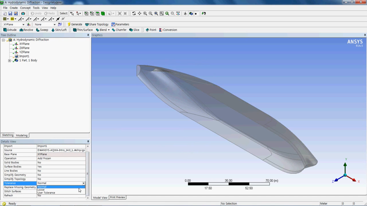 ANSYS AQWA 操作界面 01