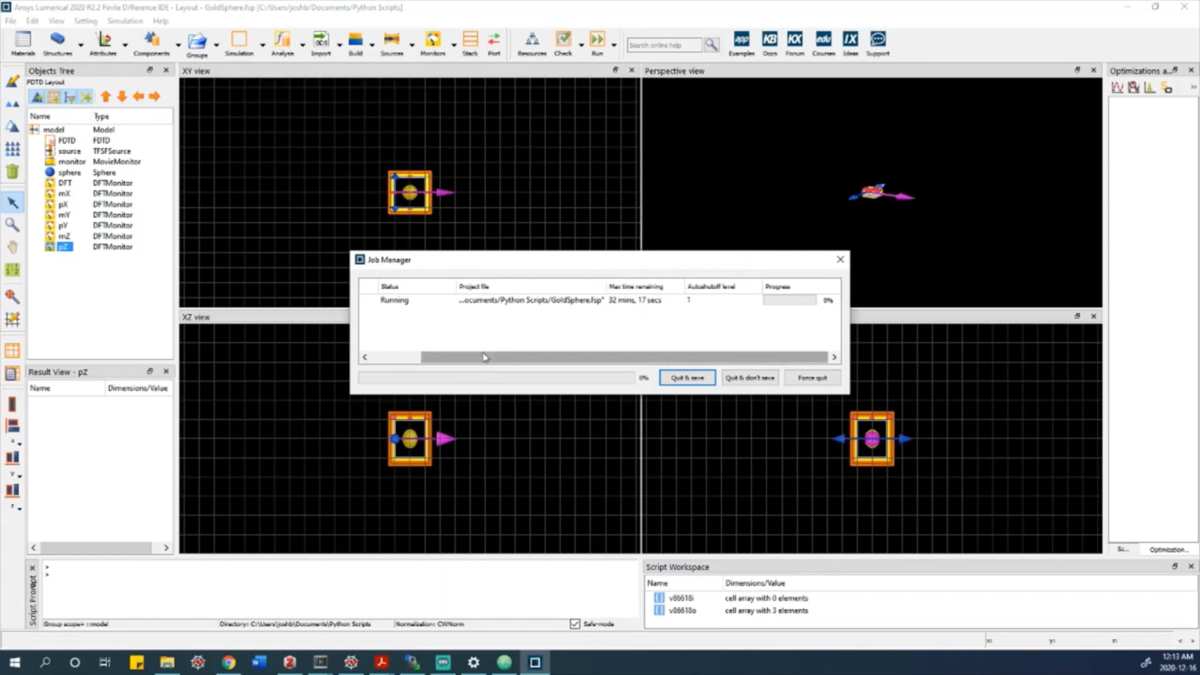 Ansys Lumerical 操作界面 06