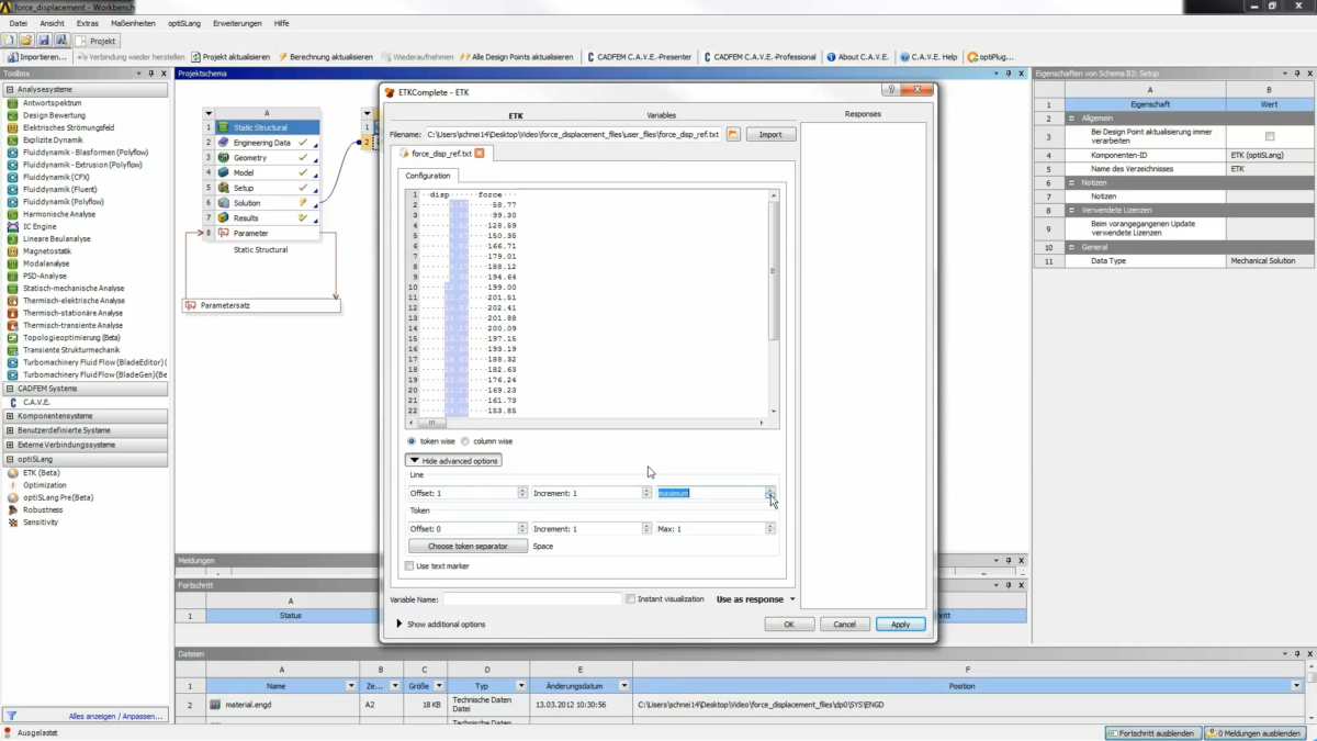 ANSYS optiSLang 操作界面 03