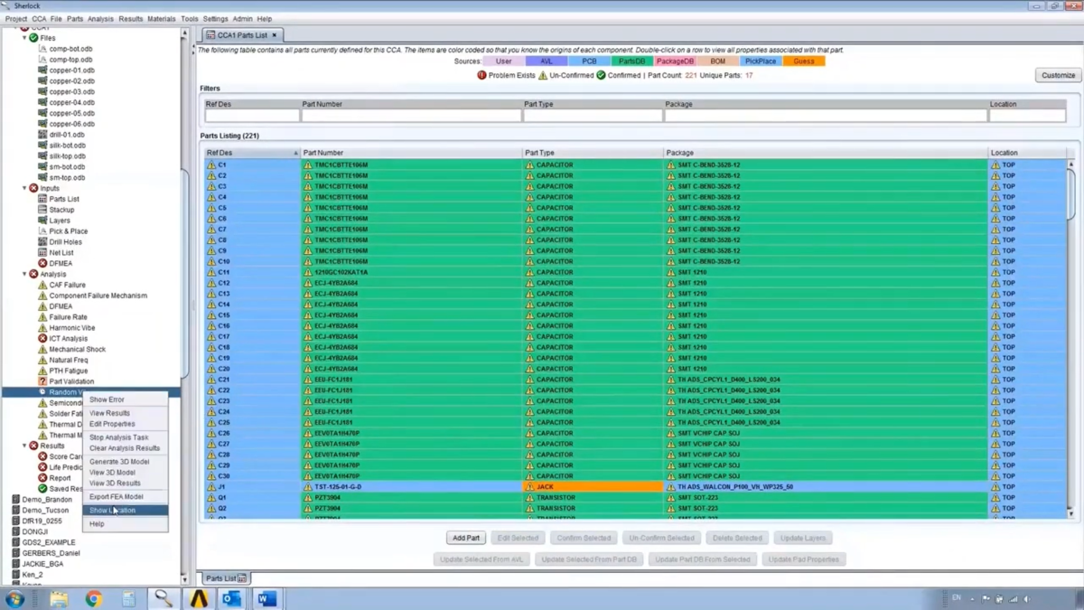 Ansys Sherlock 操作界面 01