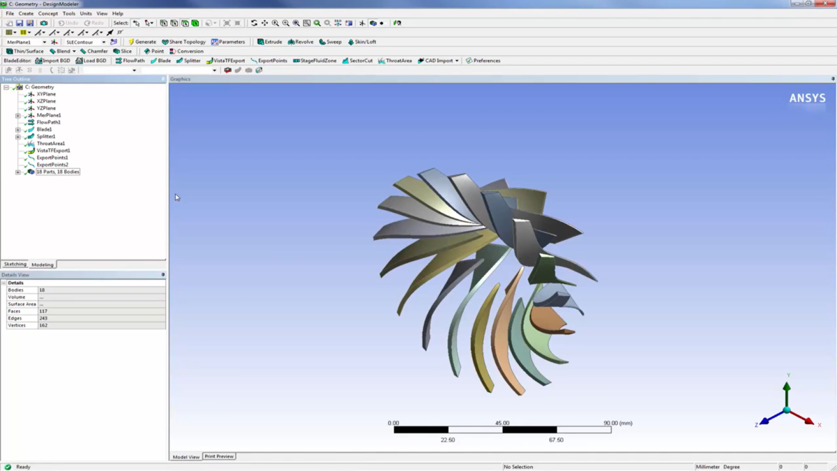 ANSYS BladeModeler 操作界面 01