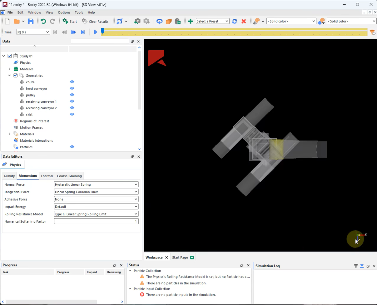 Ansys Rocky 操作界面 03