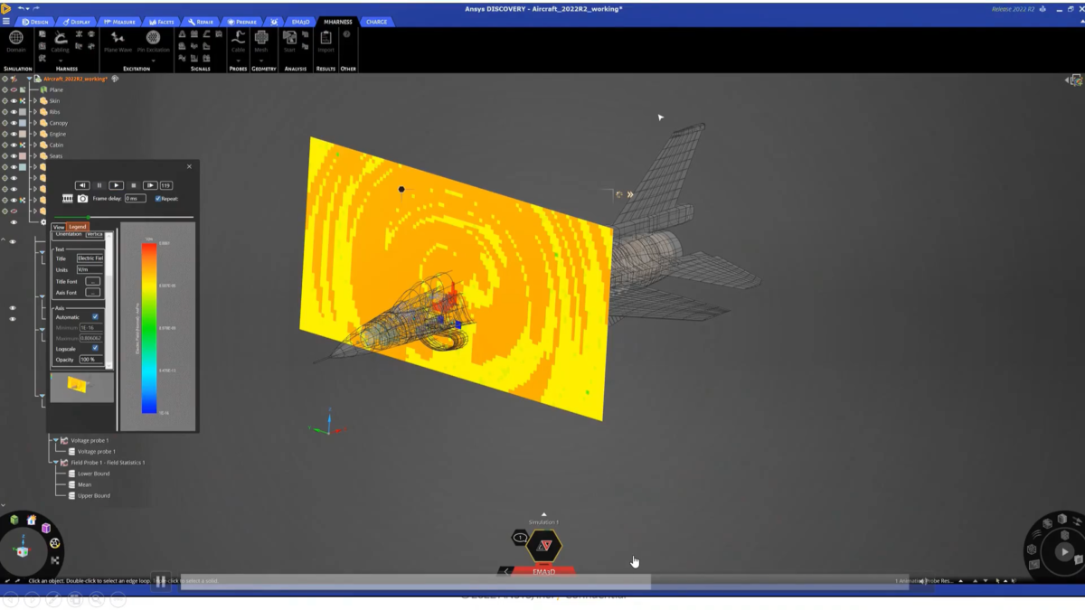 Ansys EMA3D Cable 操作界面 03