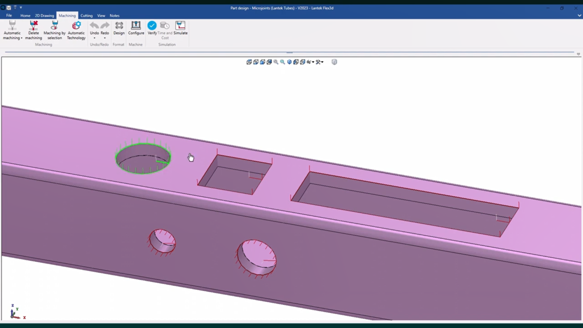 Lantek Flex3d 三维套料软件 操作界面 06