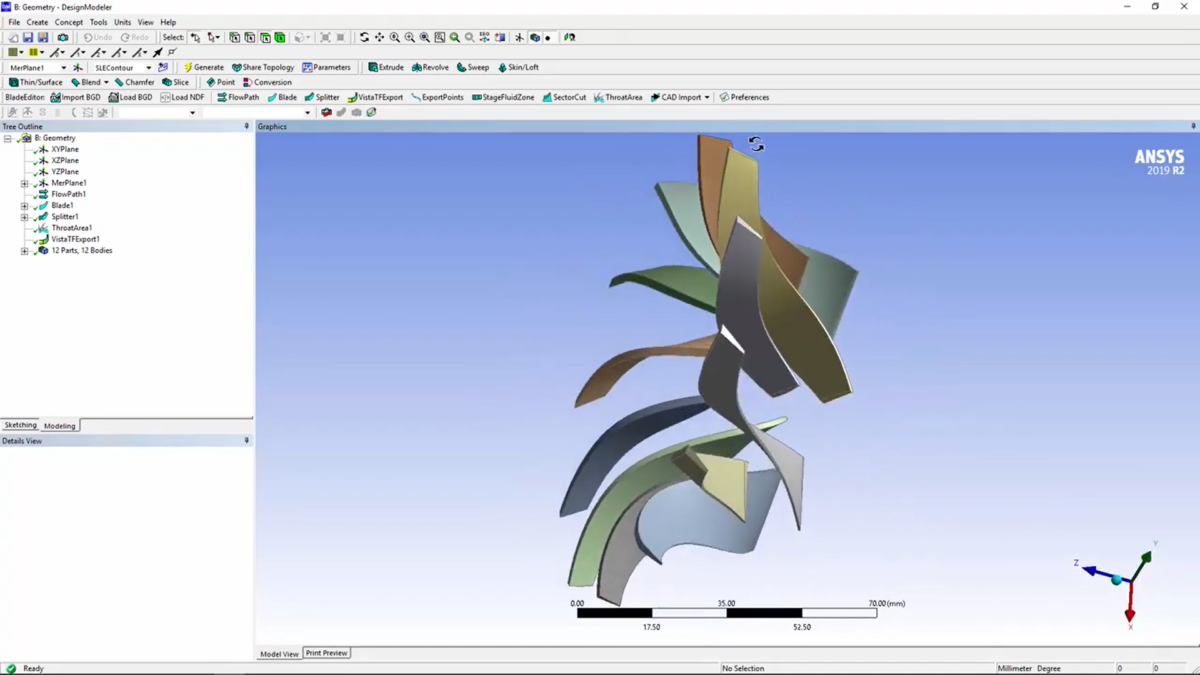 Ansys Vista TF 操作界面 01