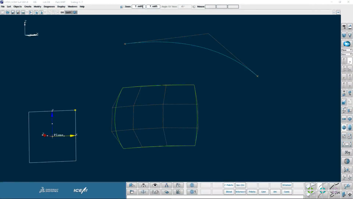 CATIA ICEM Surf 2021软件界面1