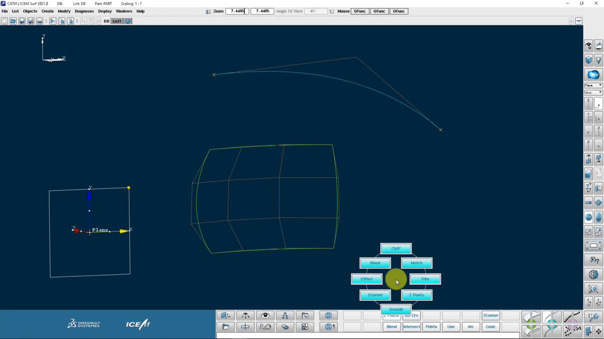 CATIA ICEM Surf 2021软件界面2