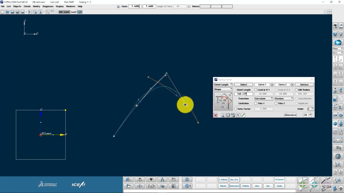 CATIA ICEM Surf 2021软件界面5