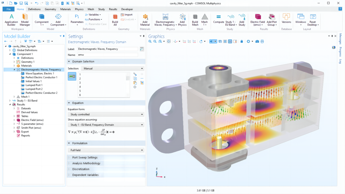 COMSOL Multiphysics® 6.1 软件界面3