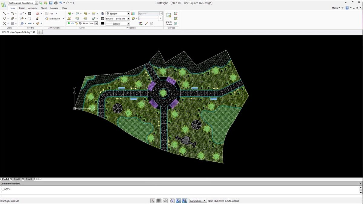 DraftSight 2D 软件界面 1