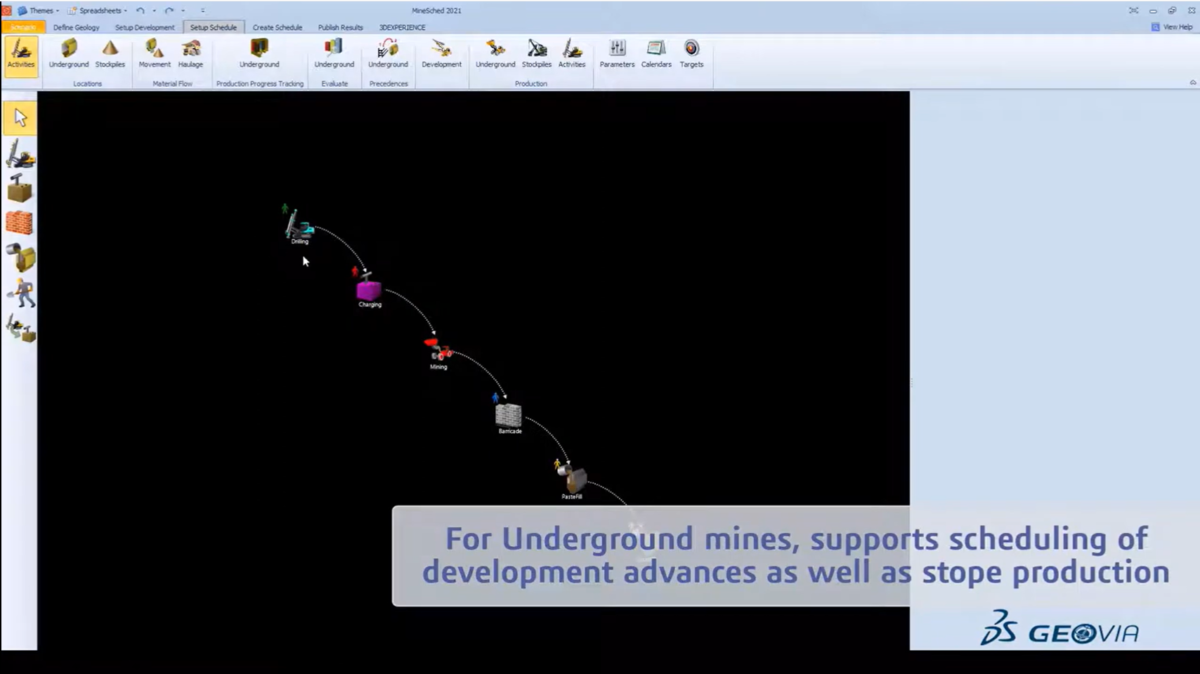 GEOVIA MineSched 软件界面5