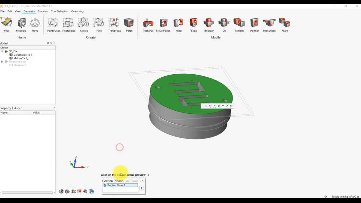 Inspire Extrude软件界面5