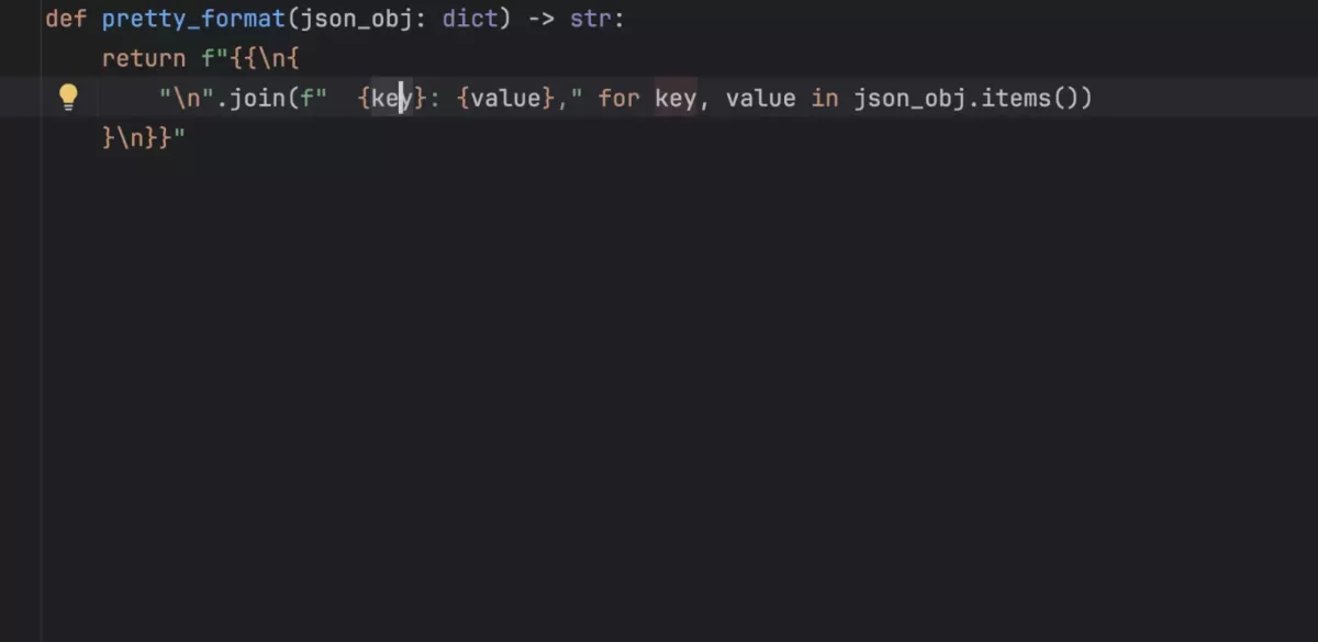 Jetbrains PyCharm PEP 701：f-string 的语法形式化