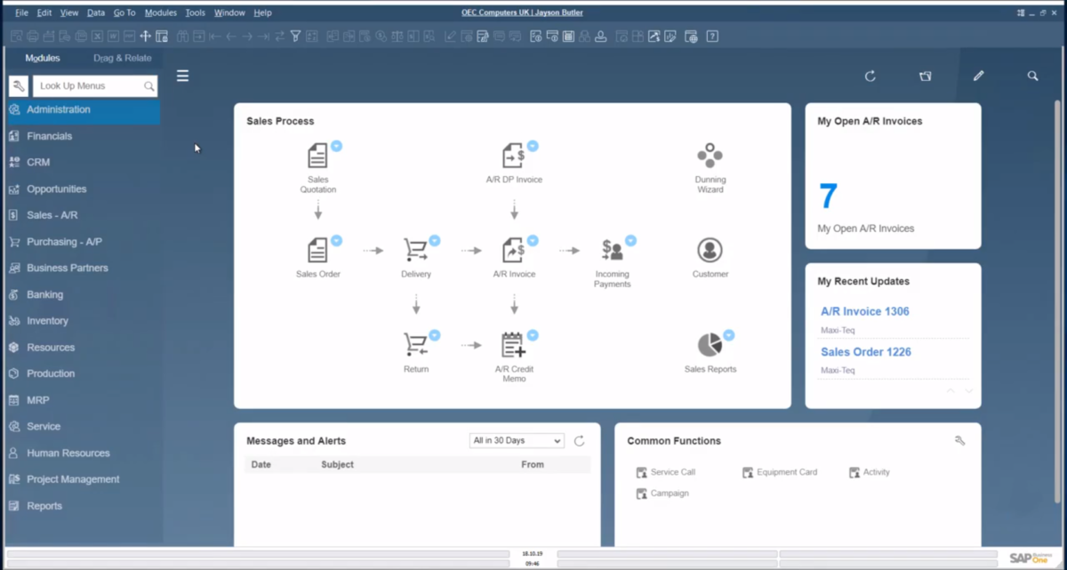 SAP Business One软件界面 (5)