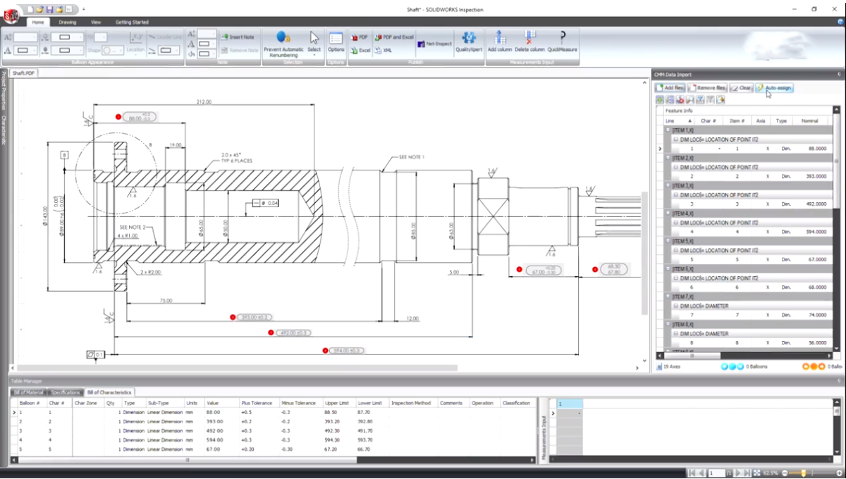 SOLIDWORKS Inspection软件界面 (1)