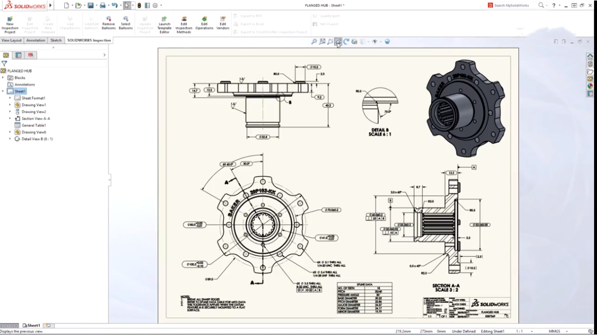 SOLIDWORKS Inspection软件界面 (2)