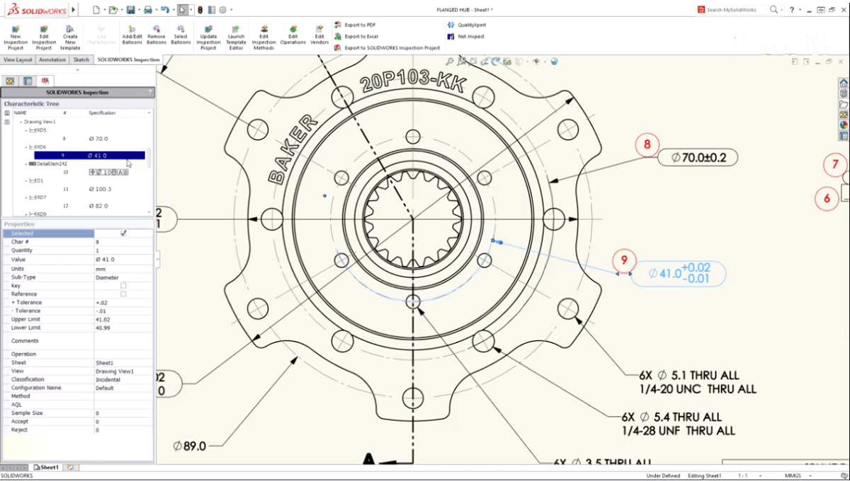 SOLIDWORKS Inspection软件界面 (4)