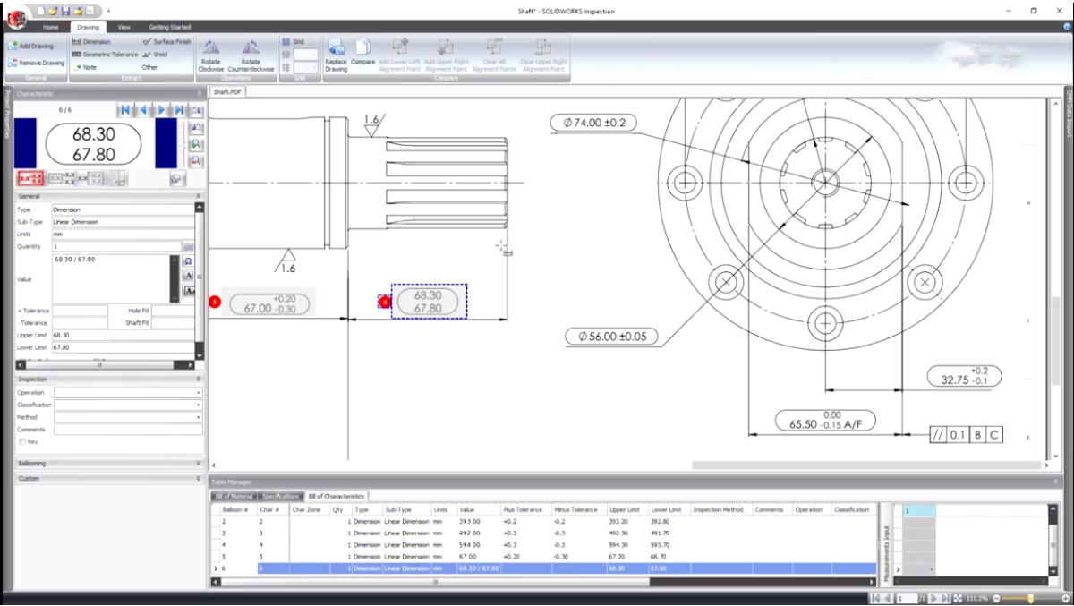 SOLIDWORKS Inspection软件界面 (5)