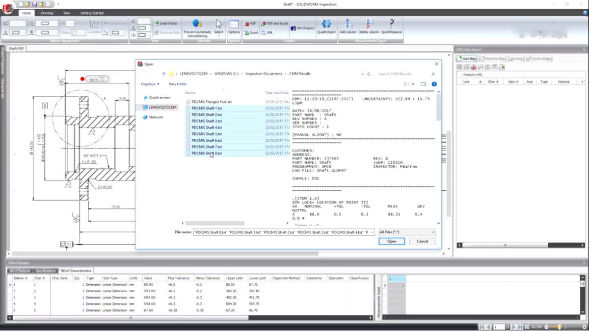 SOLIDWORKS Inspection软件界面 (6)