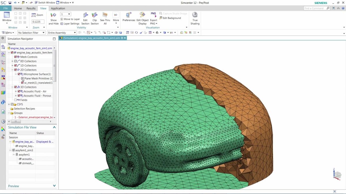 Simcenter 3D software 软件界面 3