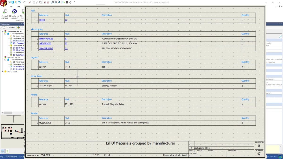 SolidWorks Electrical Schematics 软件界面 6