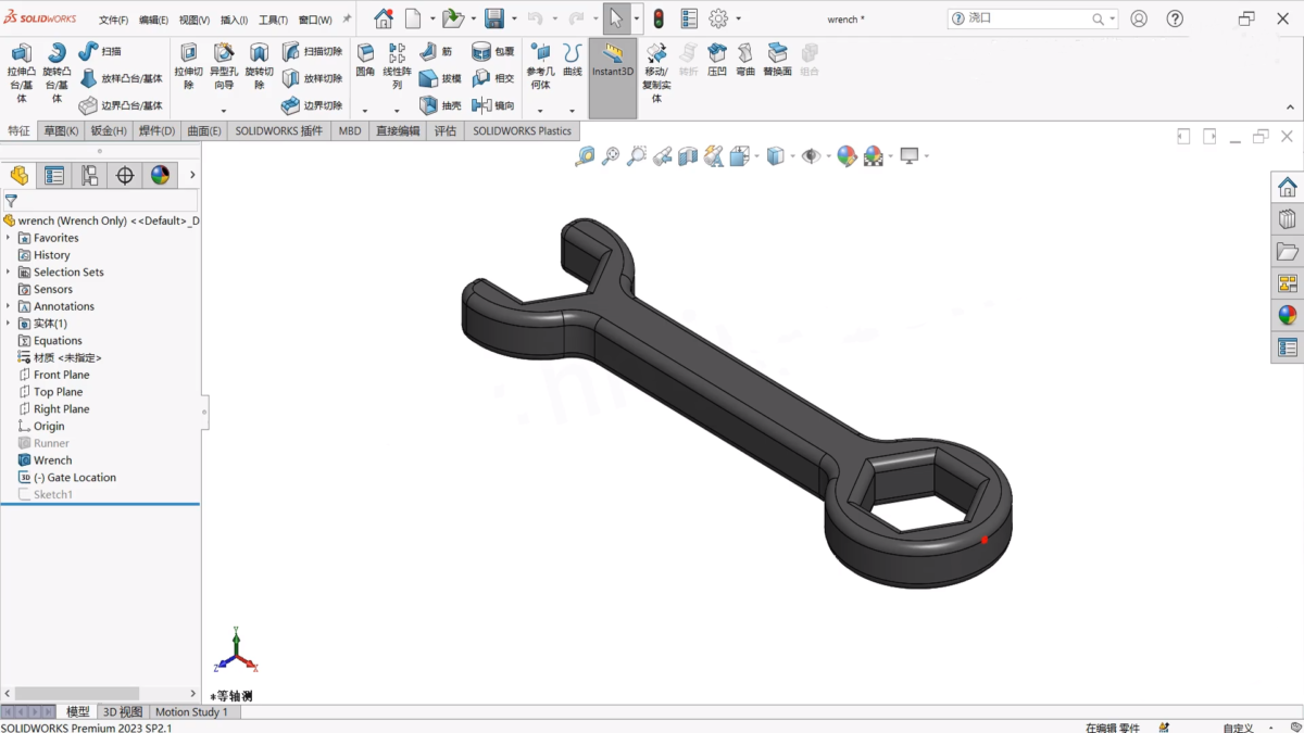 SolidWorks Plastics软件界面 (2)