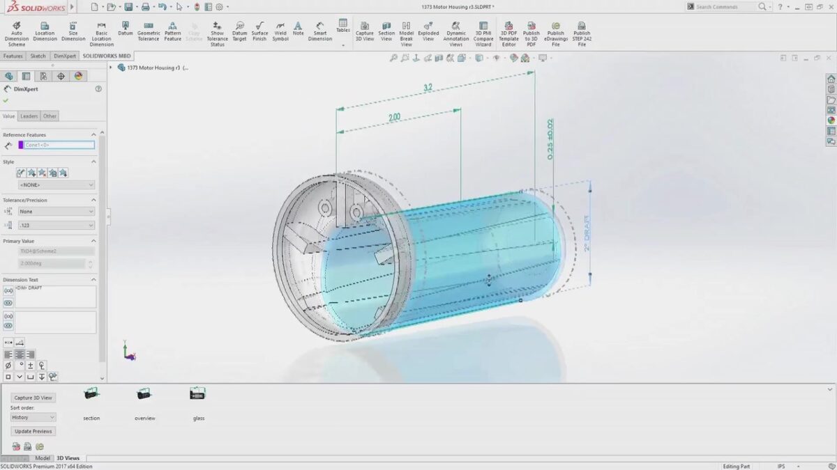 Solidworks MBD 软件界面 2