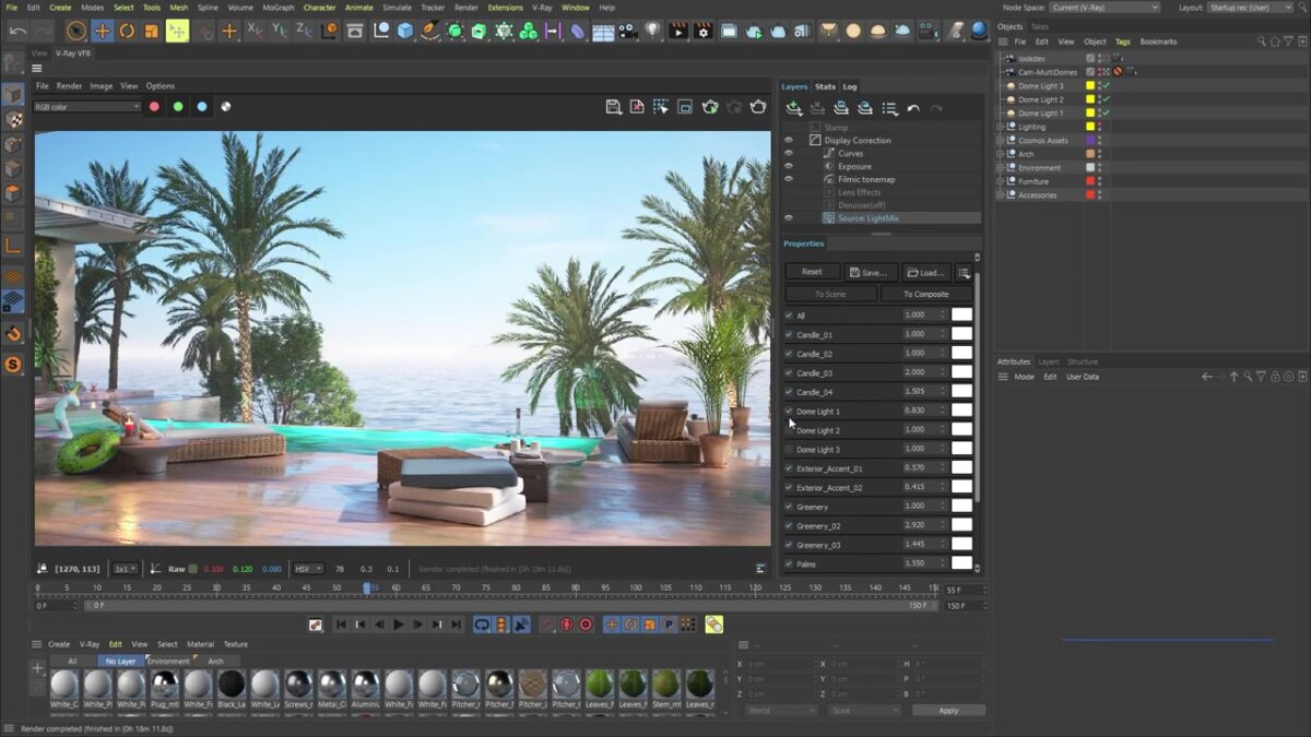 V-Ray for Cinema 4D 软件界面 2