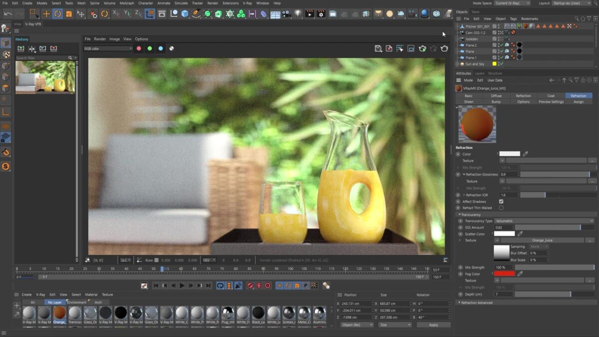 V-Ray for Cinema 4D 软件界面 3