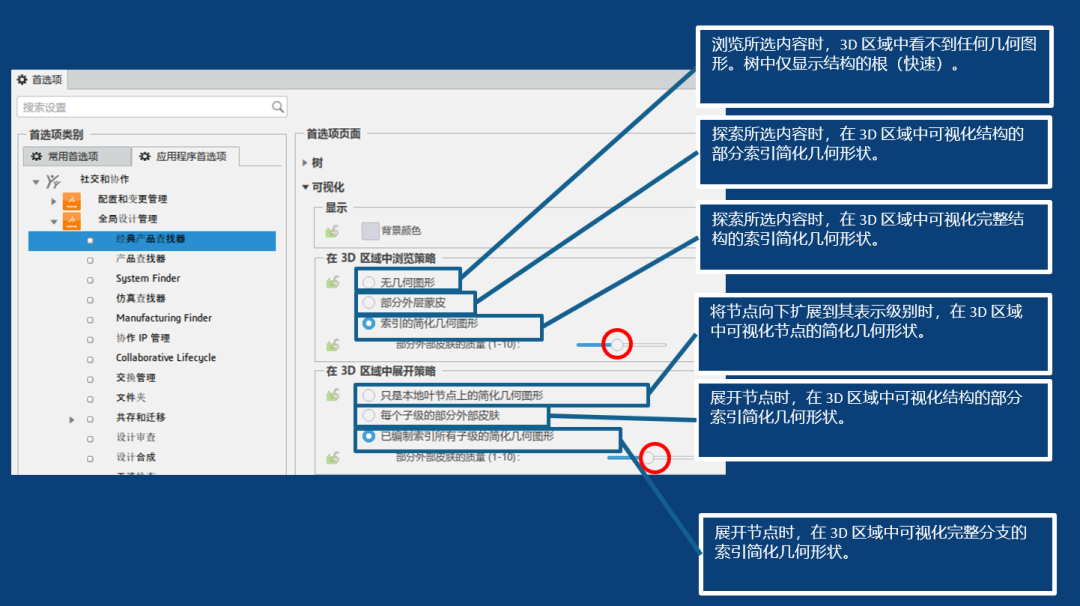 达索3D体验平台助力大装配模型优化设置