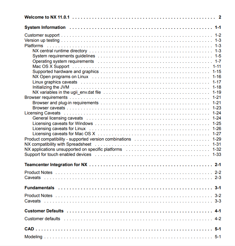 Siemens NX 11.0.1相关文档pdf