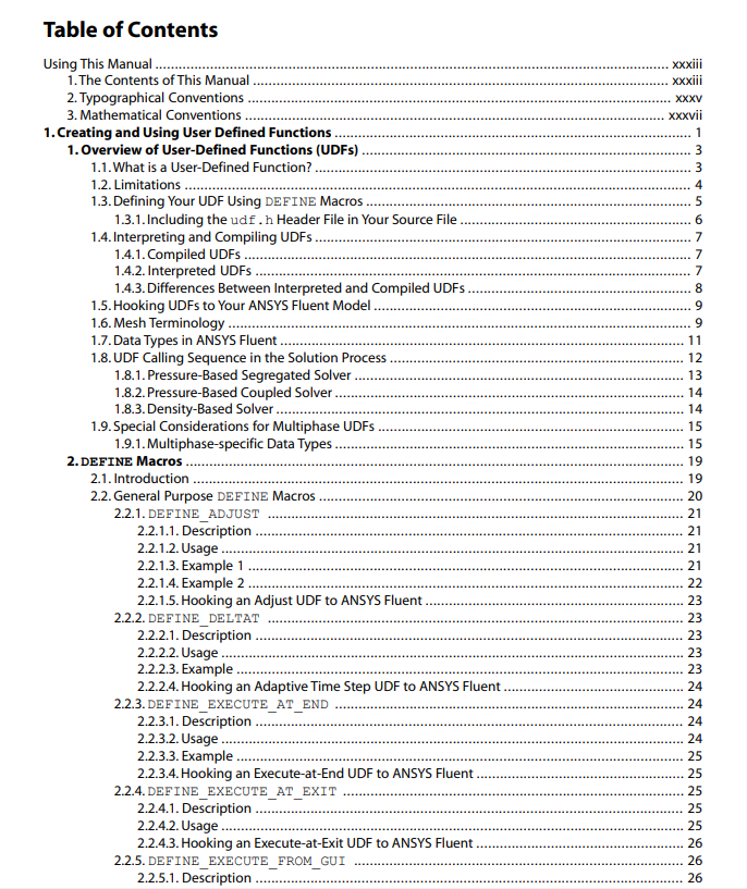 ANSYS Fluent UDF Manual (2020R2)